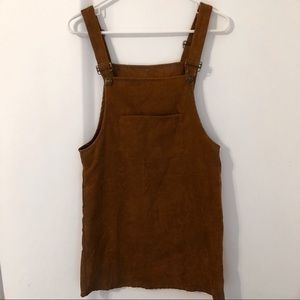 ❗️❗️❗️chestnut brown corduroy overall dress❗️❗️❗️